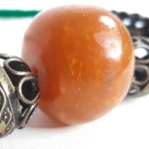 Vintage Baltic Amber Tribal Moroccan Necklace